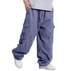 Pantalons pour hommes Hipster Fat Wide Leg Hip Hop Baggy Multi Pocket Cargo House Chambre Vêtements de travail pour hommes