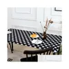 Bordduk elastisk tryckt bordsduk stretch damm för matsal heminredning inomhus och utomhus picknick droppleverans trädgård texti otwsi