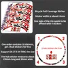 Bike Groupsets Bike Rim Sticker width 19mm Road Wheel Decal 26" 27.5" 29" 700C MTB Rim Decals Cycling Full Coverage Film Bicycle Accessories 231130