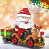 Noel Oyuncak Malzemeleri 1455 PCS City Christmas House Yapı Başları Arkadaşlar Müzik Kutusu Kalesi Tren Noel Baba Ağaç Tuğla Toys Çocuk için Çocuk Hediyesi 231129