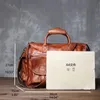 Briefcases JLFGPJ Pure Hand Polished Vintage Handbag Top Layer Plant Tanned Cowhide Casual Crossbody Men's Bag Genuine Leather Computer 231130