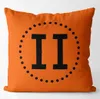 Housse de coussin de Style nordique Orange Ins assortie avec tout, modèle moderne pour chambre à coucher, taie d'oreiller Simple, coussin de voiture, dossier sans noyau d'oreiller