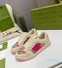 små smutsiga skor casual sko screener sneakers board män kvinnor sneaker klassisk blå rosa kristall rand låg topp riktiga läderskor