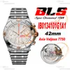 BLS Chronomat B01 ETA A7750 Автоматический хронограф Мужские часы Двухцветный розовое золото Серебряный циферблат из нержавеющей стали Rouleaux Bracele IB0134101G1A1 Super Edition Puretime 9