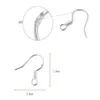 Sterling 925 Silverörhänge Fynd Fishwire Hooks Ear Wire Hook Freth Hooks Jewely Diy 15mm Fish Hook Mark 925263P