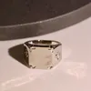Nuovo acciaio al titanio lettera coppia anello moda tendenza fiore anelli placcati oro di alta qualità fornitura di gioielli 3 colori205T