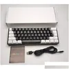 키보드 RGB 백라이트 키패드 트락 포팩트 미니 게임 화합물 기능 V700WB 유선 61keys mticolor 230109 드롭 배달 컴퓨터 netw dhnul