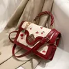 Torby wieczorowe słodkie wiśniowe łańcuchy Crossbody for Woman luksusowa marka żeńska czarna zielona żółta torebka 231130