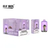 Оригинальный ELf Box Digital 12000 Puff Одноразовый вейп 12 вкусов Перезаряжаемая батарея 500 мАч 23 мл Pod Mesh Coil Электронные сигареты Puffs 12 комплектов