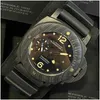 الساعات النسائية مصممة فاخرة Paneraiis Wristwatches 133000 Mens Matic Matic Mechanical Watch Series 47mm مقاومة للماء من الفولاذ المقاوم للصدأ عالية Q OTL4A