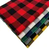 Tyg och sy 230 g per meter medium tjock skotsk kontroller polyester bomullstyg för sy damer kjol tartan designer tyg hög kvalitet 231130