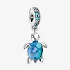 Nuovo arrivo 925 sterling silver vetro di murano tartaruga marina ciondola il fascino adatto originale europeo braccialetto di fascino gioielli di moda accessor271r