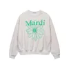 Hoodies Sweatshirts Mardi Trendy Autumn New Daisy Letter Print Pullover Long Sleeved Loose Fitting Men And Women's Round Neck Hoodie Trend