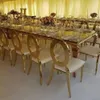 European Creative Simple Rostly Steel Wedding Hotel Banquet Party Outdoor Wedding Table 022