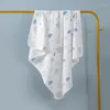 Cobertores bebê swaddle envoltório algodão recebendo cobertor nascido qulit para crianças dormindo carrinho capa toalha de banho lençol quatro estações