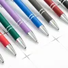 Caneta esferográfica fosca stylus touch pen 18 cores escrita esferográfica papelaria material escolar de escritório presente