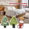 Tappeti Forma dell'albero di Natale Floccaggio Tappeto per la casa Assorbente antiscivolo Tappeto da bagno per camera da letto Soggiorno Decorazione natalizia Tappetino 231130