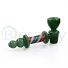 DHL !!! BERACKY 5.5 tums US Color Glass Hammer Pipe med Jade-liknande designhandrör Sked Rörrökning Tillbehör Huvudglas Färgglada tillbehör