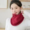 Bandanas en peluche pour femmes, écharpe coupe-vent, foulard épais en polaire d'hiver pour les Sports de plein air