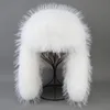 Trapper Hats Highend Luxury Artificial Hat Unisex False Raccoon Fur Hat Lei Feng Cap Ear Cap Real False Fur Hat 100% Top False Hat 231201