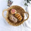 Dinnerware Sets Hand Woven Serving Basket Coffee Table Party Decorative Snack Storage Tray