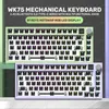 Tangentbord WK75 Gaming Mechanical Keyboard 81Keys Wireless Bluetooth Wired GASKET SWAP RGB Gamers Custom för PC Laptop 231130