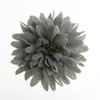 ヘアアクセサリー60pcs 7.5cm 3 "レース布の花のためのヘッドバンドシフォンヘッドラップウェディングデコレーション