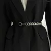 Belts Fashion Luxury Design Casual Slim Fit Golden Chain Belt Trouser Dress Metal Waistband Waist Cummerbunds