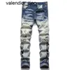 23SS Jeans da uomo Designer Distressed New Biker Slim Straight Denim For Men Stampa Pantaloni skinny da donna di marca di moda