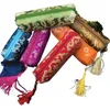 Waterproof Tassel Zipper Gift Bag Women Cosmetic Jewelry Storage Pencil Pouch Silk Brocade Makeup Purse Packaging