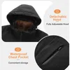 Herrenjacken, Outdoor-Jacke, wasserdicht, 3-in-1, warme Arbeitsmäntel, Berg-Windjacke, Schnee, Regen, Wintermantel mit Puffer-Ski