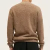 Herrjackor tröjor Knitwear Autumnwinter Vneck Tjock Cardigan Jacka och rockar Fashion Long Sleeve Solid Color Man Topps 231201