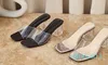 nuovo design ragazze moda sandali corti in PVC ufficio signora casual vacanza estiva spiaggia scarpe con tacco morbido diapositive da donna