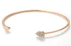 Mosovy Koreańska wersja asymetrycznych sześciennych cyrkonu bransoletki różowe złota dla modnej popularnej bransoletki dla kobiet 7922532
