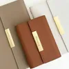 Notepads A5 A7 PU Leather Portable Pocket Notebook Binder Journal Diary Support Customized Agenda Planner Notepad Gift School Stationery 231201