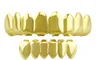 Lureen 4 Color Teeth Grillz 8 TOP och 6 BOTTOM GRILLZ SET MED SILICONE MOLDS VAMPIRE HIP HOP SMYELLT XXSS1712588