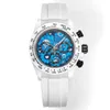 AET Montre de luxe orologio di lusso orologi di design 40X13.5mm 7750 cronografo movimento meccanico cassa in ceramica orologi da uomo Orologi da polso