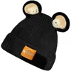 Net Red Fashion Casual Cartoon Wool Hat Kvinna Autumn and Winter Sweet Lovely Bear Knit Alla bär varm Pullover Tide 230920