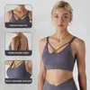 Yoga Outfit Xlwsbcr Style Bra With Breast Pad Double Shoulder Straps Sports Fitness Shockproof Running Vest