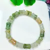 Bangle Natural Garden Quartz Agate Bransoletka Koralita Kryształowy leczenie kamień mody biżuterii Gemstone Prezent 8x12mm 1pcs