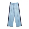 Men's Pants Casual Sports With European And American Trendy Brand Butterfly Embroidery Side Woven Straps