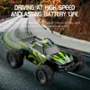 Auto elettrica/RC 1 32 2.4G Mini RC Auto Luci a LED ad alta velocità 20 km/h Veicolo da corsa fuoristrada Radiocomando Stunt Truck Arrampicata Giocattoli per bambini 231130