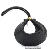 Designer BottegaaVeneta Handbags Turn Woven Underarm Bags Bargh Vian Genuine Golden Ball Adjustable Woven Bag Small Round Bag Womens Underarm Bag Leather Hand HBDX
