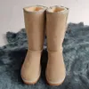 Venda quente 2023 de alta qualidade uggsboot feminino clássico botas altas botas de neve bota de couro de inverno