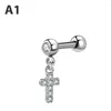 Stud Oorbellen 1 STKS Zirkoon Oorlel Piercing Conch Tragus Dangle Kraakbeen Ring Lichaam Sieraden Voor Vrouwen Gift