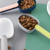 Mutli-function Pet Cat Dog Food Shovel Mutli-Function Feeding Scoop Spoon with Sealing Bag Clip Creative Measuring Cup Dog Bowls LT684