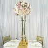 Goldenes Blumenregal, modern, 99,1 cm, Hochzeit, Tischdekoration, Event, Straße, Party, Blumenständer, Heim- und Hoteldekoration