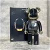 Neuheitsspiele 5 Style Bearbricks 400 % Figuren Modell Bear Brickes und Cyberpunk Daft Punk Joint Bright Face Violence Collection Drop De Dhm7P