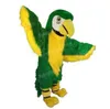 Halloween Green Parrot Mascot Costume Adult Size Cartoon Anime theme character Carnival Men Women Dress Christmas Fancy Performance Party Dress