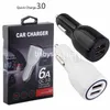 12W 2.4A Dual USb Ports Car Charger Vehicle Auto Power Adapters for iphone 11 12 13 14 15 Pro max samsung htc b1 gps mp3 With Box